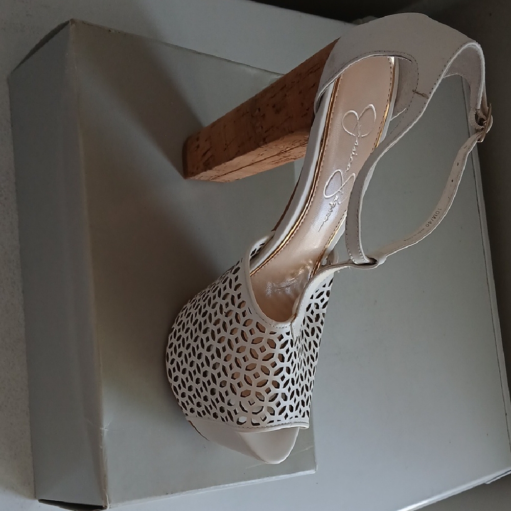 Elegant Women's White Heels